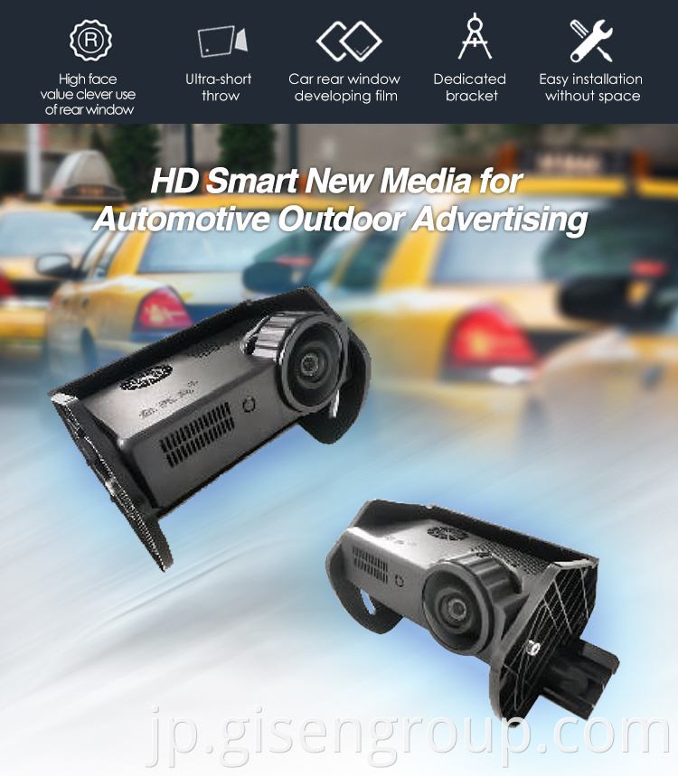 Mini Projector for Outdoor Advertising HD Car Advertising Projector.